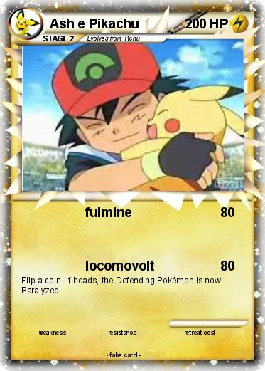 Pokemon Ash e Pikachu