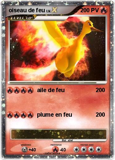 Pokemon oiseau de feu