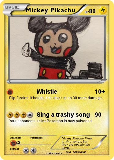 Pokemon Mickey Pikachu