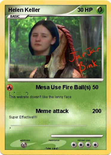 Pokemon Helen Keller