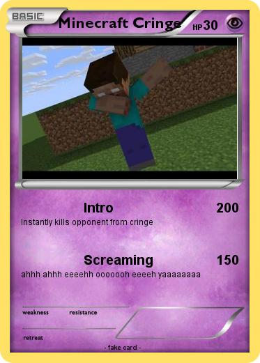 Pokemon Minecraft Cringe