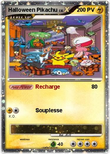 Pokemon Halloween Pikachu
