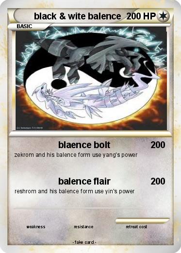 Pokemon black & wite balence