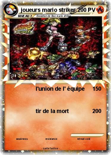 Pokemon joueurs mario striker