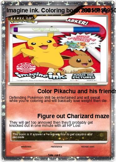 Pokemon Imagine ink. Coloring book 890550509505595095