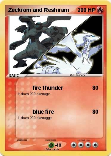Pokemon Zeckrom and Reshiram