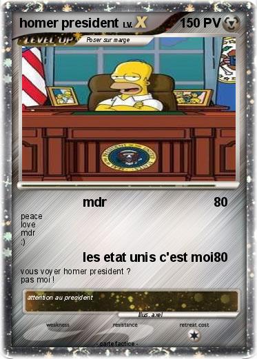 Pokemon homer president