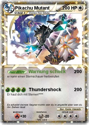 Pokemon Pikachu Mutant