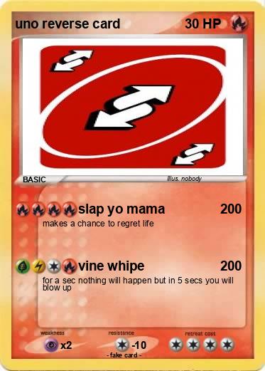 Pokemon uno reverse card