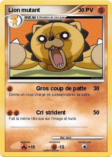 Pokemon Lion mutant