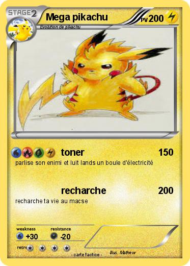 Pokemon Mega pikachu