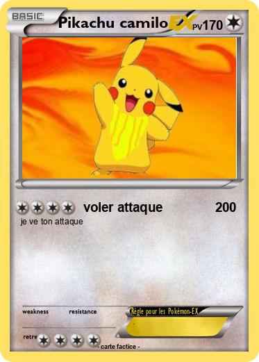 Pokemon Pikachu camilo