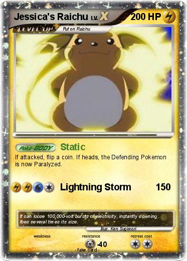 Pokemon Jessica's Raichu