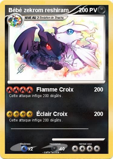Pokemon Bébé zekrom reshiram