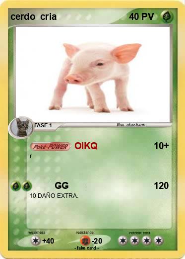 Pokemon cerdo  cria