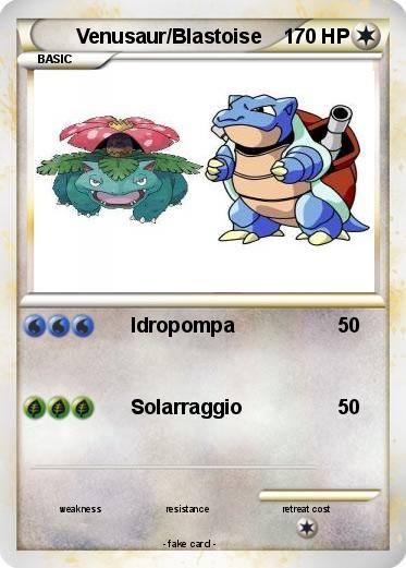 Pokemon Venusaur/Blastoise