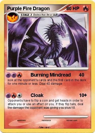 Pokemon Purple Fire Dragon