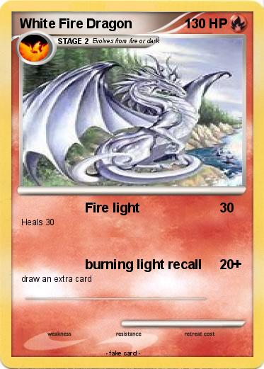 Pokemon White Fire Dragon
