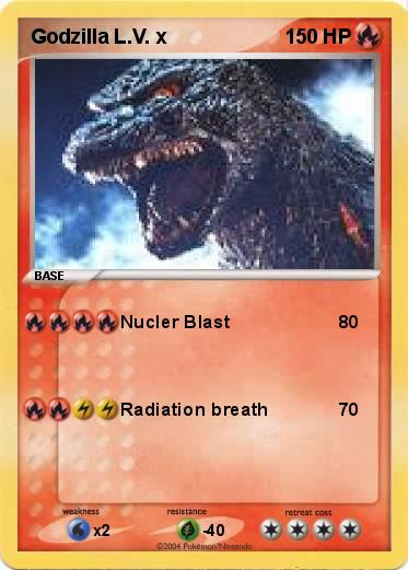 Pokemon Godzilla L.V. x