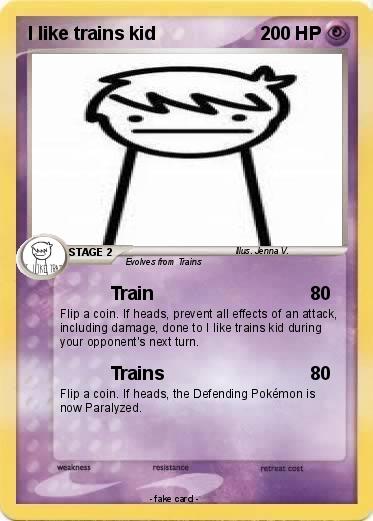 Pokemon I like trains kid