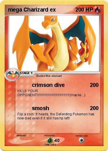 Pokemon mega Charizard ex