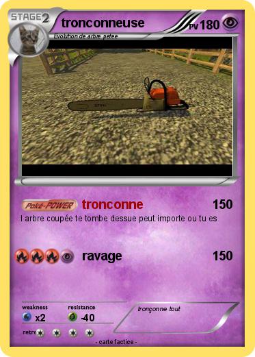 Pokemon tronconneuse