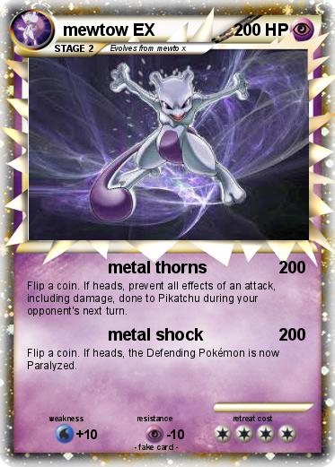Pokemon mewtow EX