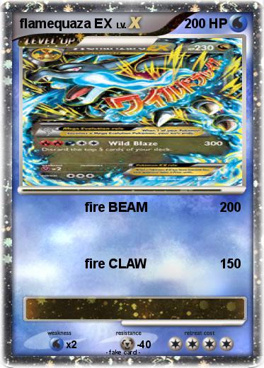 Pokemon flamequaza EX
