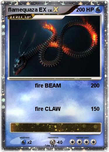 Pokemon flamequaza EX
