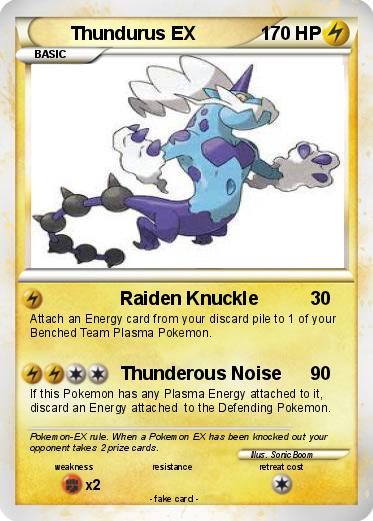 Pokemon Thundurus EX