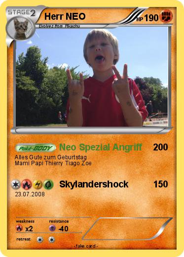Pokemon Herr NEO