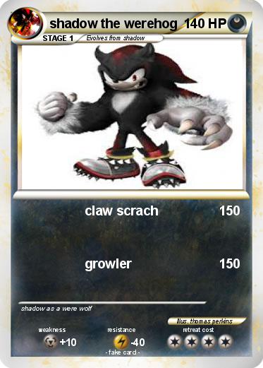 Pokemon shadow the werehog
