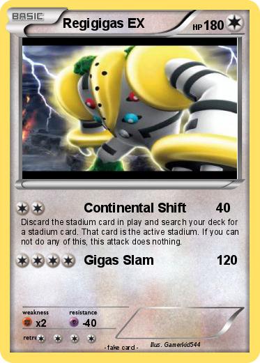 Pokemon Regigigas EX