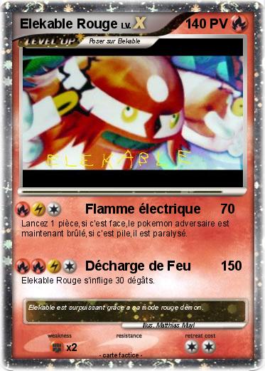 Pokemon Elekable Rouge