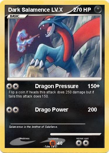 Pokemon Dark Salamence LV.X       2