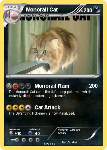 Pokemon Monorail Cat