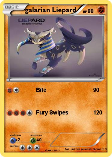 Pokemon galarian Liepard