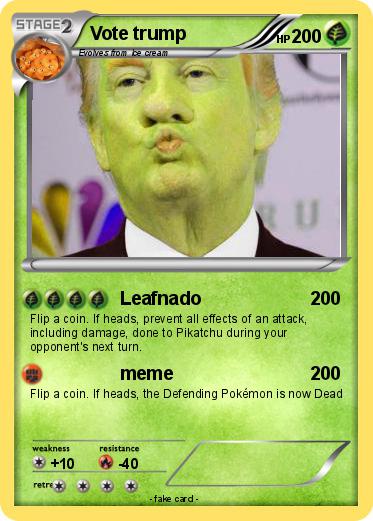 Pokemon Vote trump
