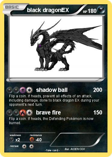 Pokemon black dragonEX