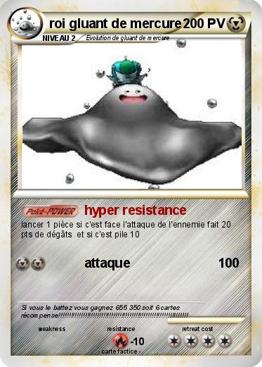 Pokemon roi gluant de mercure
