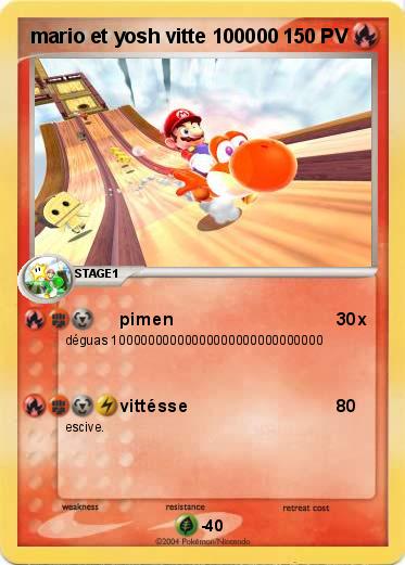 Pokemon mario et yosh vitte 100000