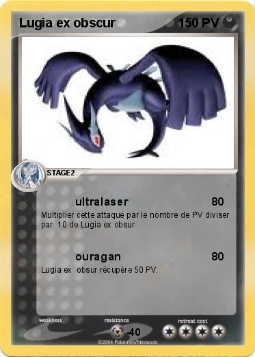 Pokemon Lugia ex obscur