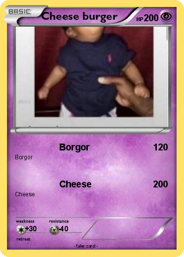 Pokemon Cheese burger