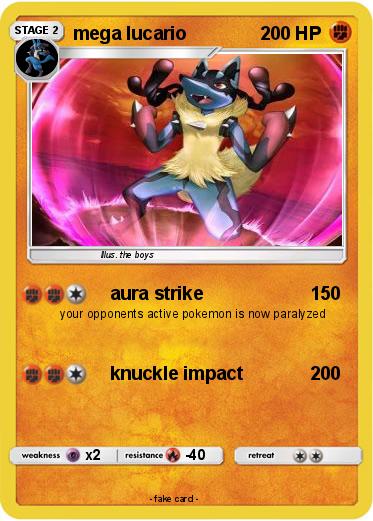 Pokemon mega lucario