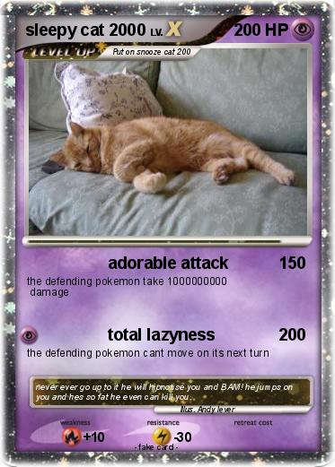 Pokemon sleepy cat 2000