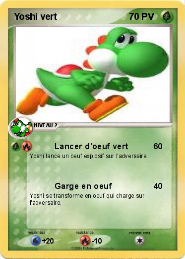 Pokemon Yoshi vert
