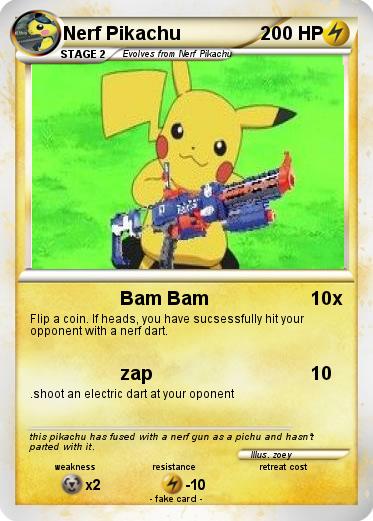 Pokemon Nerf Pikachu