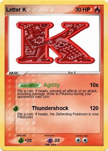 Pokemon Letter K