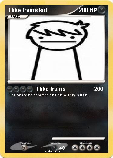 Pokemon I like trains kid