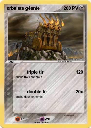 Pokemon arbaléte géante